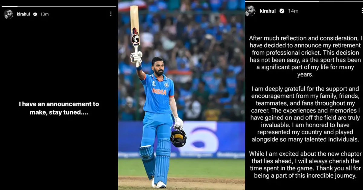 KL Rahul Announced Retirement?: KL Rahul के पोस्ट से मचा सोशल मीडिया पर हंगामा, सच्चाई या अफवाहें